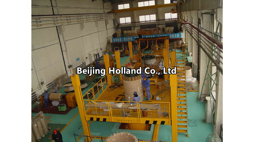 Over floor vertical winding machine for power transformer